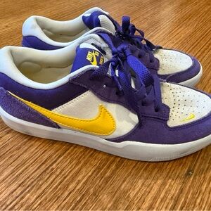 Nike Kids Sneakers - Purple and Yellow